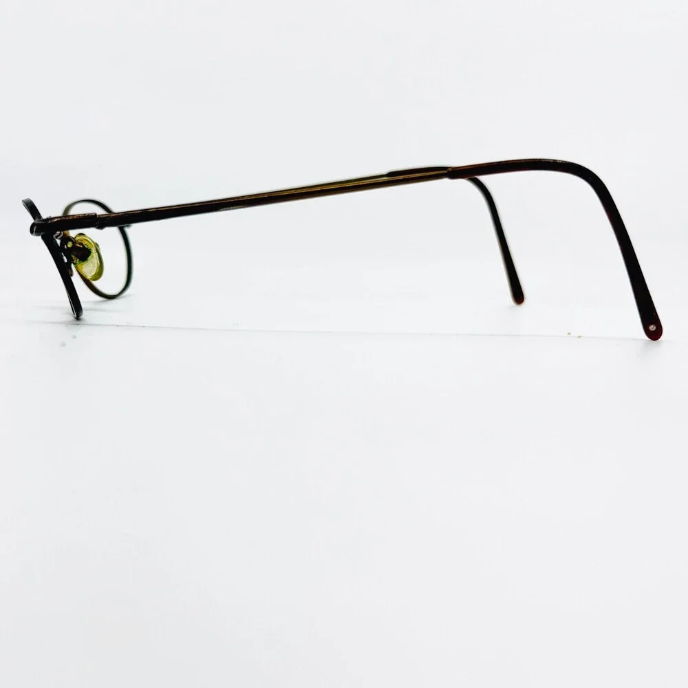 Jill Stuart Eyeglasses Women Brown Oval JS-115-1 Full Rim 140